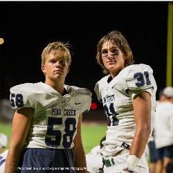 Two football players